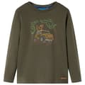 Miniatyrbild 1 av 8: T-shirt med långa ärmar för barn khaki 128 -  Toppar för barn