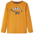 Miniatyrbild 1 av 9: T-shirt med långa ärmar för barn mörk ockra 116 -  Toppar för barn
