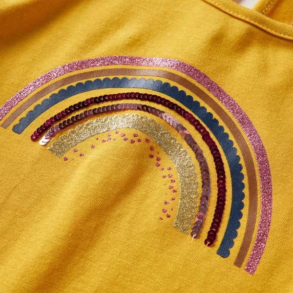 T-shirt med långa ärmar för barn ockra 116 - Toppar för barn