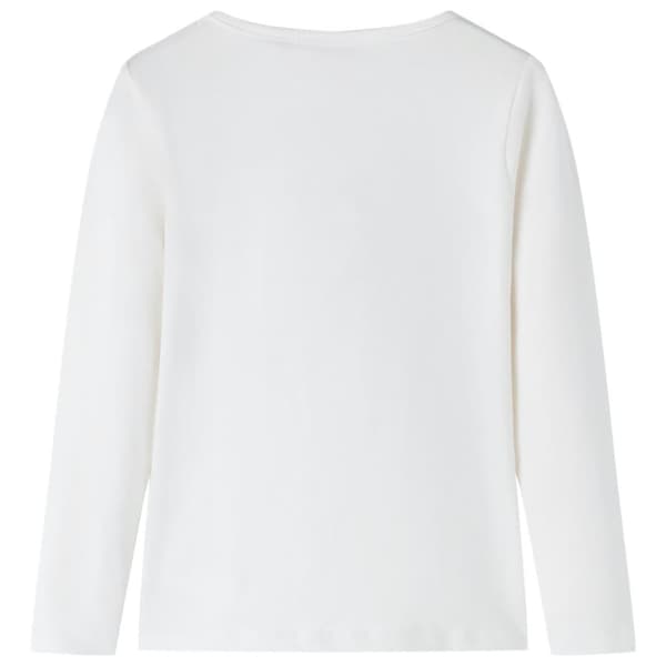 T-shirt med långa ärmar för barn ecru 116 -  Toppar för barn