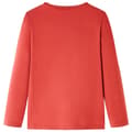 Miniatyrbillede 3 af 8: Langærmet T-shirt til børn str. 128 rød -  Toppe til børn