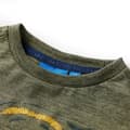 Miniatyrbild 4 av 8: T-shirt med långa ärmar för barn khaki melange 104 -  Toppar för barn