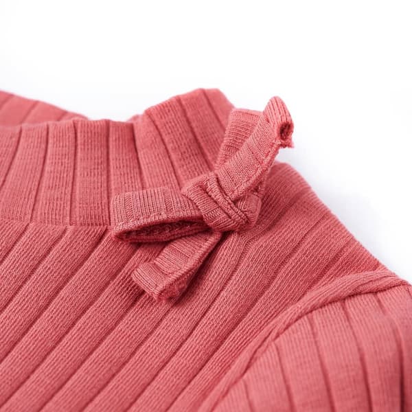 Langærmet T-shirt til børn str. 104 gammelrosa - Toppe til børn