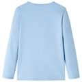 Miniatyrbillede 3 af 8: Langærmet T-shirt til børn str.128 lyseblå -  Toppe til børn
