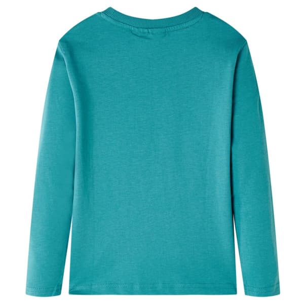 T-shirt med långa ärmar för barn aquagrön 116 - Toppar för barn