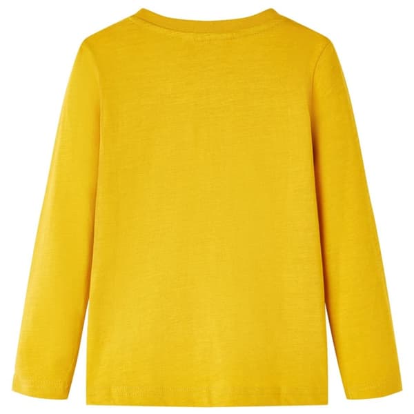 T-shirt med långa ärmar för barn ockra 104 - Toppar för barn