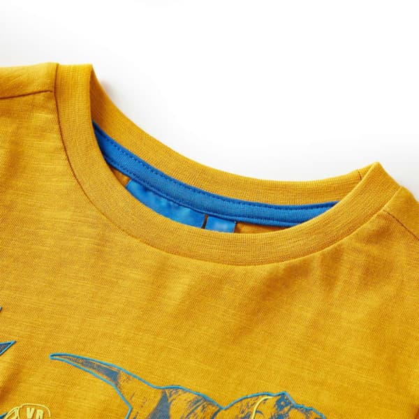 T-shirt med långa ärmar för barn ockra 104 -  Toppar för barn