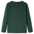 Miniatyrbild 3 av 8: T-shirt med långa ärmar för barn mörkgrön 104 -  Toppar för barn