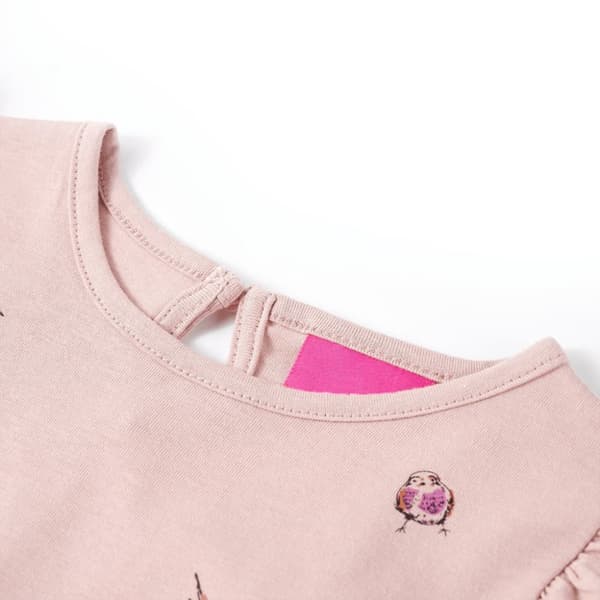 T-shirt med långa ärmar för barn rosa 116 -  Toppar för barn