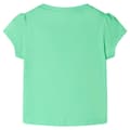 Miniatyrbild 3 av 8: T-shirt för barn ljusgrön 104 -  Toppar för barn