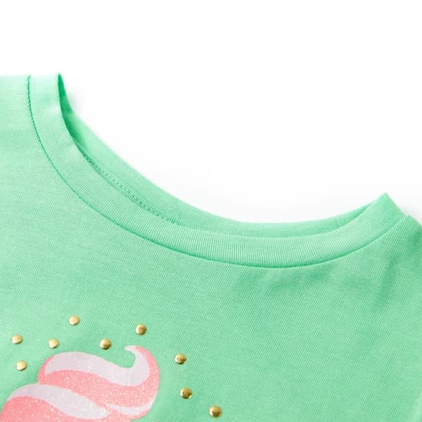 T-shirt för barn ljusgrön 104 - Toppar för barn