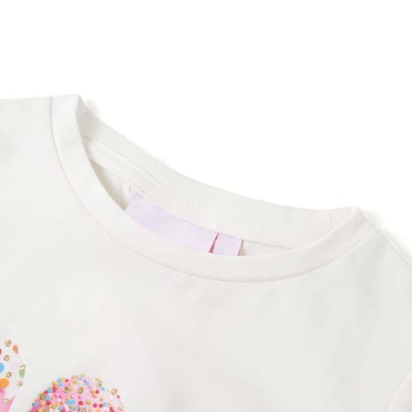 T-shirt för barn ecru 128 -  Toppar för barn