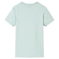 Miniatyrbild 3 av 8: T-shirt för barn med ränder ljus mintgrön 116 -  Toppar för barn