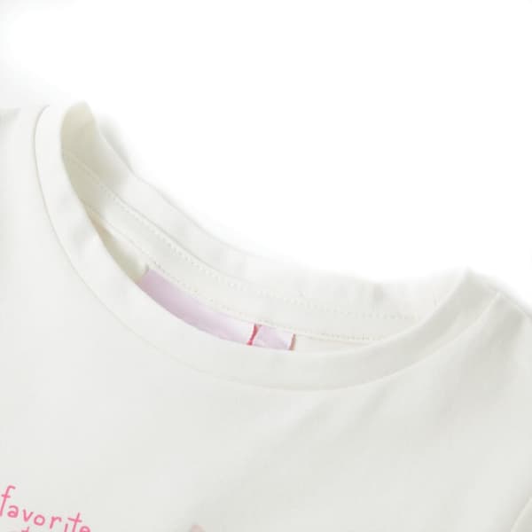T-shirt för barn ecru 128 - Toppar för barn