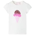 Miniatyrbild 2 av 8: T-shirt för barn ecru 116 -  Toppar för barn