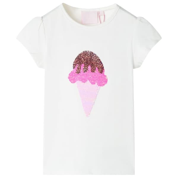 T-shirt för barn ecru 116 -  Toppar för barn