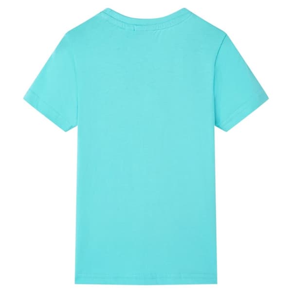 Kortærmet T-shirt til børn str. 116 akvamarinblå - Toppe til børn