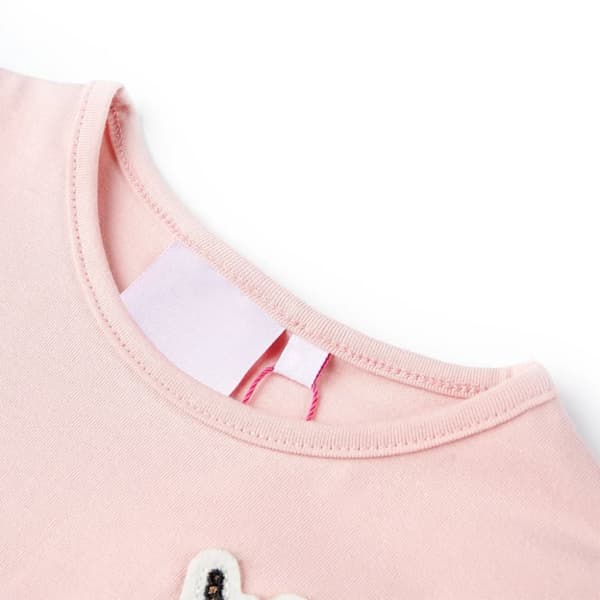 T-shirt för barn ljusrosa 128 -  Toppar för barn