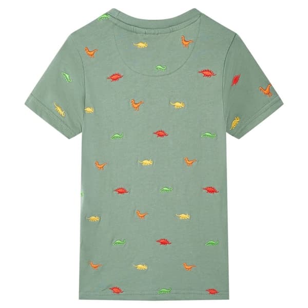 T-shirt med korta ärmar för barn khaki 128 -  Toppar för barn