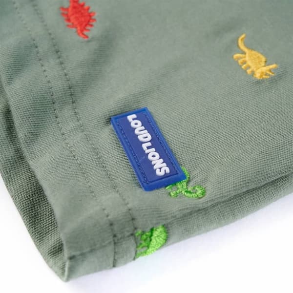 T-shirt med korta ärmar för barn khaki 128 -  Toppar för barn