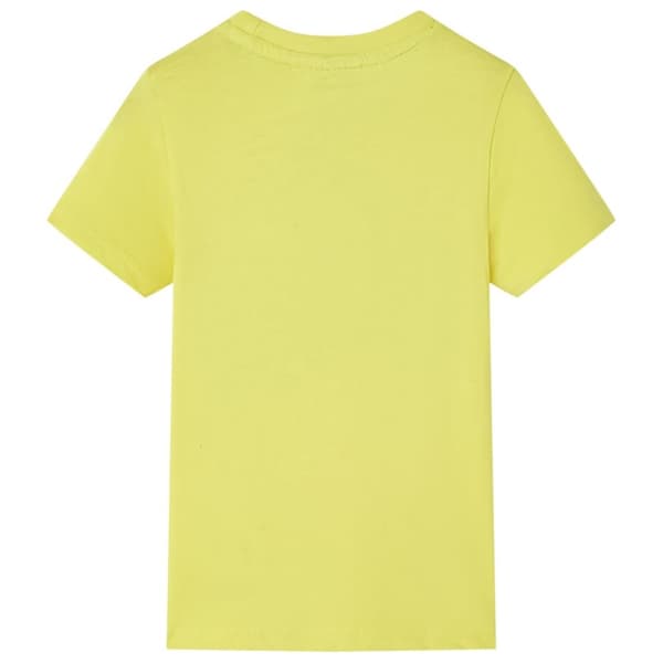 T-shirt med korta ärmar för barn gul 116 - Toppar för barn
