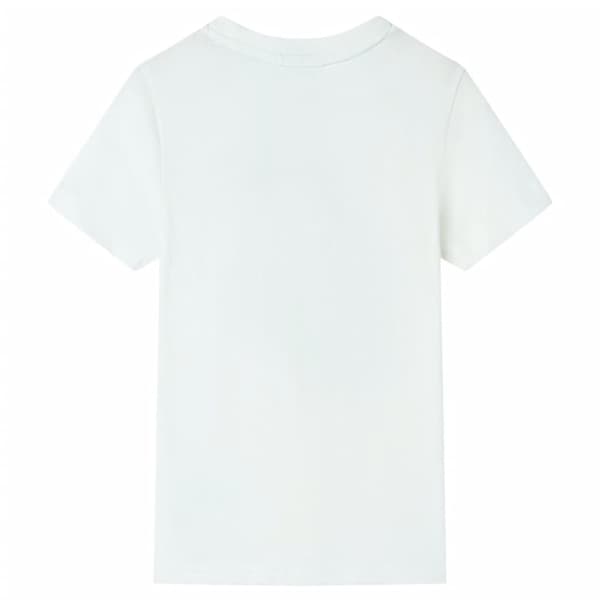 T-shirt med korta ärmar för barn ecru 104 - Toppar för barn