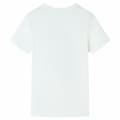 Miniatyrbild 3 av 8: T-shirt med korta ärmar för barn ecru 104 -  Toppar för barn