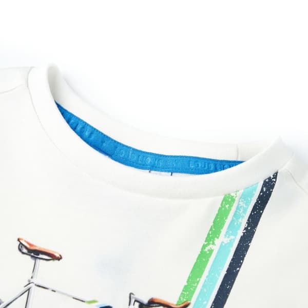 T-shirt med korta ärmar för barn ecru 104 - Toppar för barn