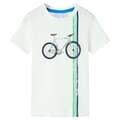 Miniatyrbild 1 av 8: T-shirt med korta ärmar för barn ecru 104 -  Toppar för barn