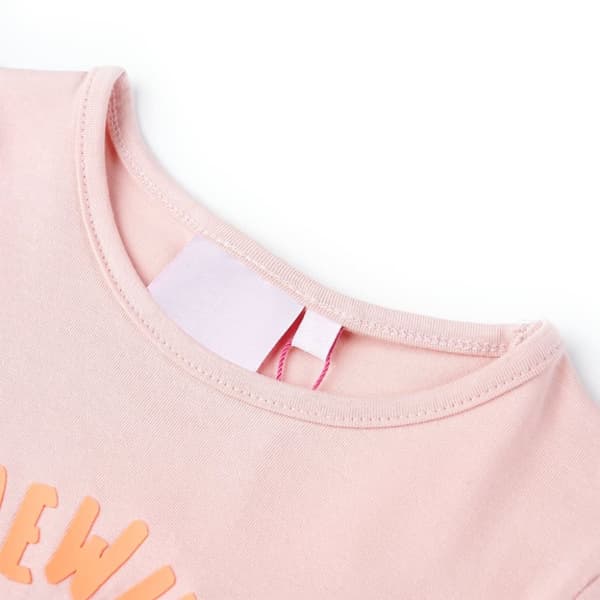 T-shirt för barn ljusrosa 128 -  Toppar för barn