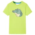 Miniatyrbild 2 av 8: T-shirt för barn limegrön 128 -  Toppar för barn