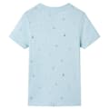 Miniatyrbillede 3 af 8: T-shirt til børn str. 116 lyseblå -  Toppe til børn