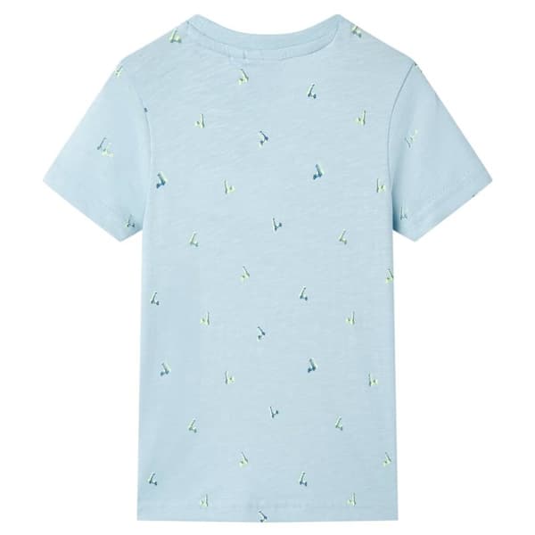 T-shirt til børn str. 116 lyseblå -  Toppe til børn