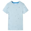 Miniatyrbillede 1 af 8: T-shirt til børn str. 116 lyseblå -  Toppe til børn