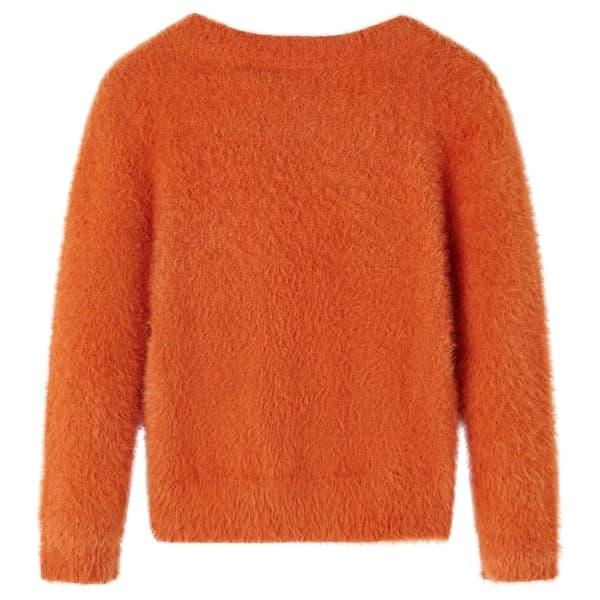 Stickad tröja för barn orange 104 -  Toppar för barn
