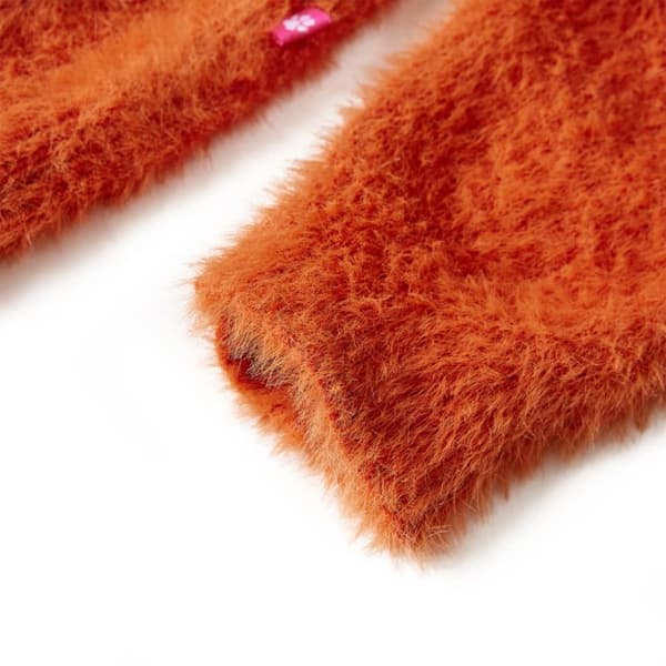 Stickad tröja för barn orange 104 - Toppar för barn
