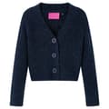 Miniatyrbillede 1 af 8: Strikket cardigan til børn str. 128 marineblå -  Toppe til børn