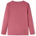Miniatyrbillede 3 af 8: Langærmet T-shirt til børn str. 104 mørkerød -  Toppe til børn