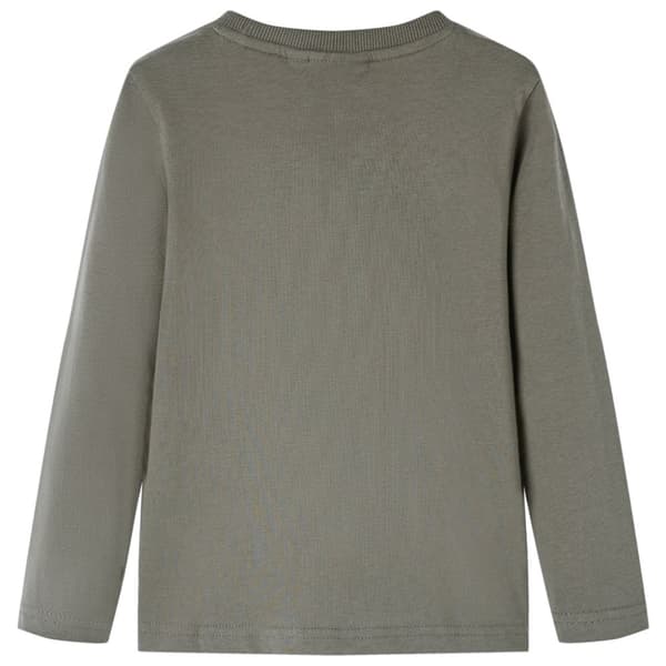 T-shirt med långa ärmar för barn khaki 116 -  Toppar för barn