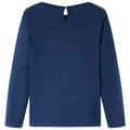 Miniatyrbillede 3 af 10: Langærmet T-shirt til børn str. 116 marineblå -  Toppe til børn