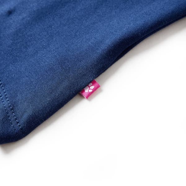 Langærmet T-shirt til børn str. 116 marineblå - Toppe til børn