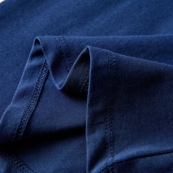 Langærmet T-shirt til børn str. 116 marineblå - Toppe til børn
