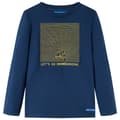 Miniatyrbild 1 av 8: T-shirt med långa ärmar för barn marinblå 104 -  Toppar för barn