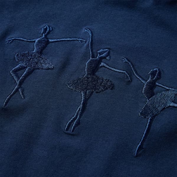 Langærmet T-shirt til børn str. 104 marineblå -  Toppe til børn