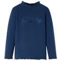 Miniatyrbillede 1 af 8: Langærmet T-shirt til børn str. 104 marineblå -  Toppe til børn
