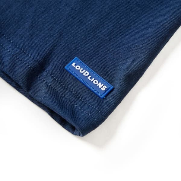 T-shirt med långa ärmar för barn marinblå 104 - Toppar för barn