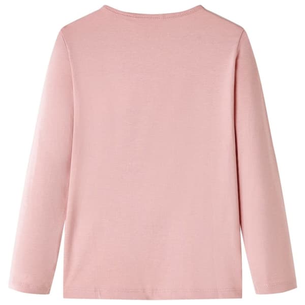 T-shirt med långa ärmar för barn ljusrosa 116 - Toppar för barn