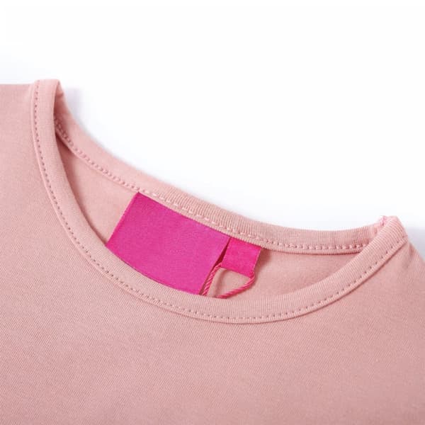 T-shirt med långa ärmar för barn ljusrosa 116 - Toppar för barn