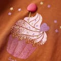 Miniatyrbillede 5 af 8: Langærmet T-shirt til børn str. 128 cognacfarvet -  Toppe til børn