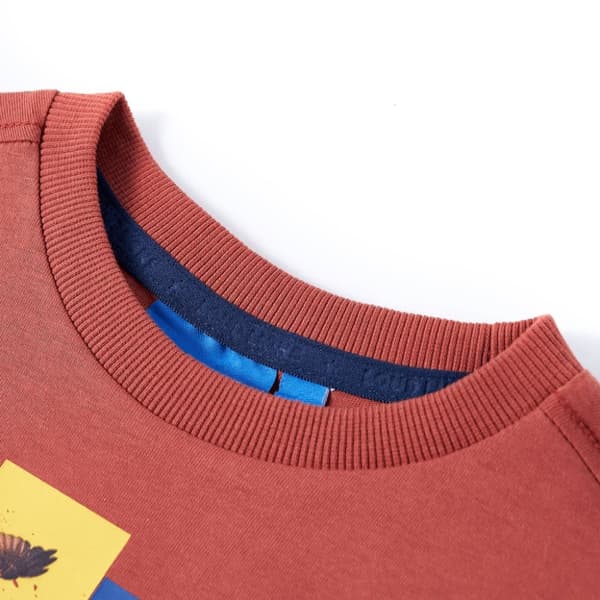 T-shirt med långa ärmar för barn henna 128 - Toppar för barn